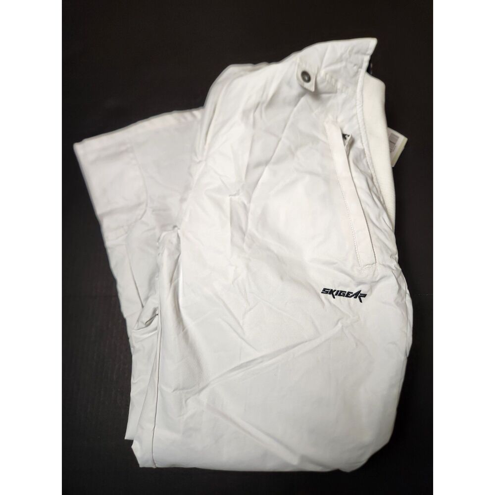 SkiGear Insulated Bib Overalls Women's Size Large White - Picture 9 of 14